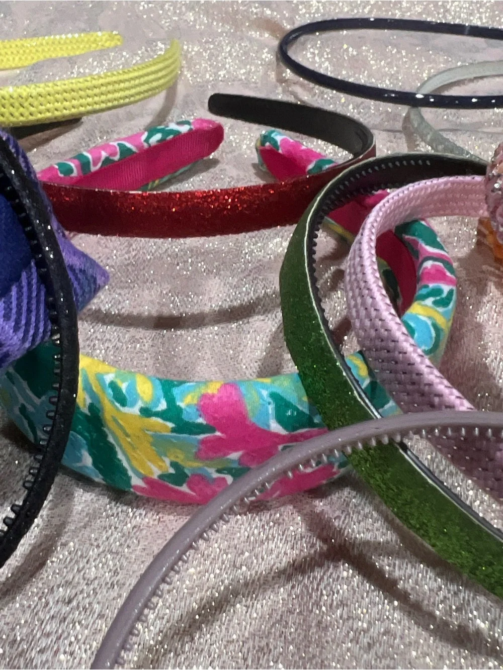 Lot Assorted Women's MulticolorHeadbands Bow Rhinestone Glitter